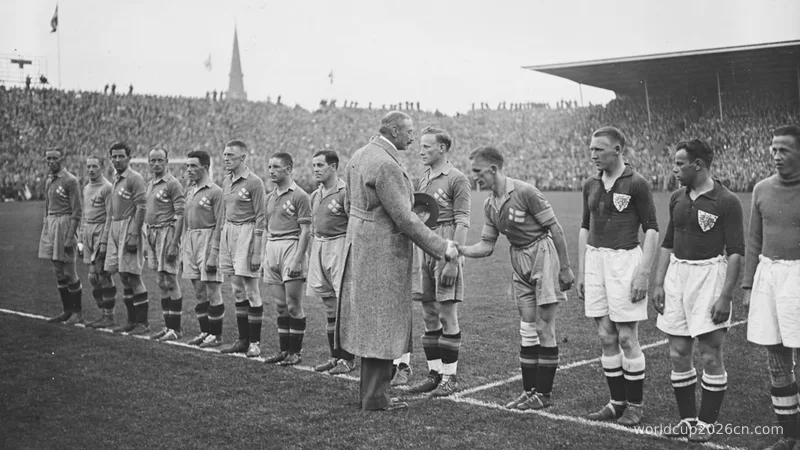 a group of men standing on top of a soccer field