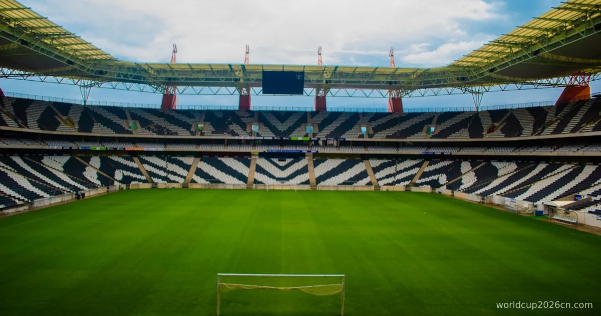 empty green soccer field